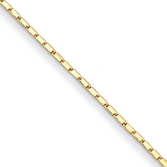 Herco 24k Yellow Gold Square Barrel Link Necklace 20in