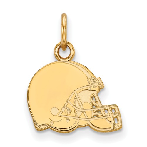 10k Yellow Gold 1/2in Cleveland Browns Logo Charm