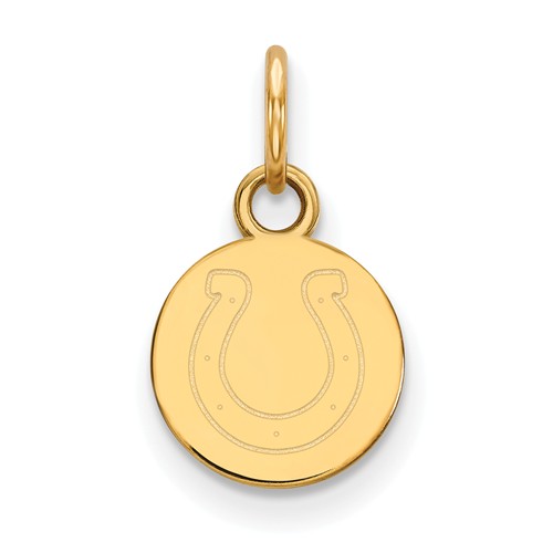 10k Yellow Gold 3/8in Indianapolis Colts Charm