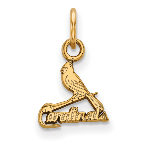 10kt Yellow Gold 3/8in St. Louis Cardinals Pendant