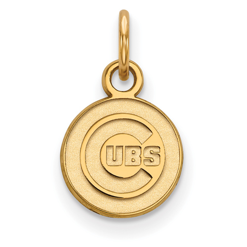 14kt Yellow Gold 3/8in Chicago Cubs Pendant