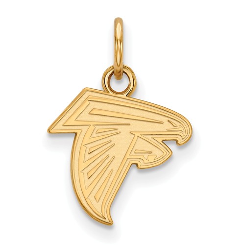 10k Yellow Gold 1/2in Atlanta Falcons Logo Charm