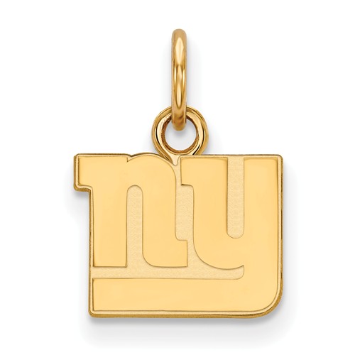14k Yellow Gold 1/2in New York Giants Logo Charm