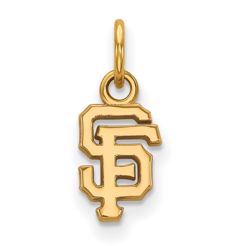 14kt Yellow Gold 3/8in San Francisco Giants Pendant