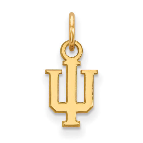 14kt Yellow Gold 3/8in Indiana University Logo Pendant