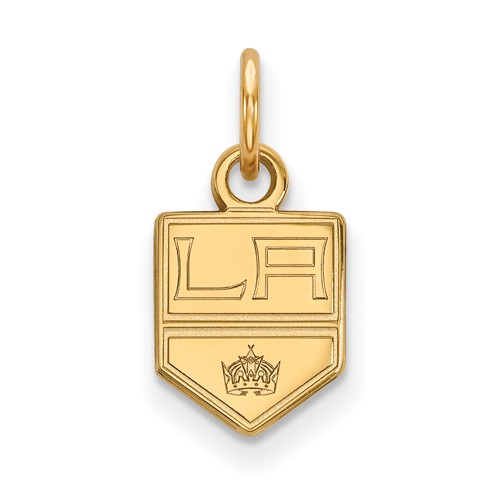 Los Angeles Kings Charm 3/8in 10k Yellow Gold