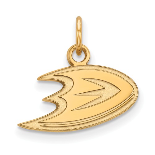 10k Yellow Gold Anaheim Ducks Logo Charm 3/8in