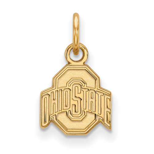 14kt Yellow Gold 3/8in Ohio State University Logo Pendant