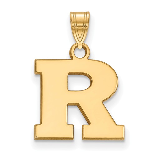 14k Yellow Gold Rutgers University R Charm 1/2in