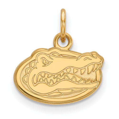 14kt Yellow Gold 3/8in University of Florida Gator Head Pendant