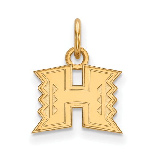 University of Hawaii Charm 3/8in 14k Yellow Gold
