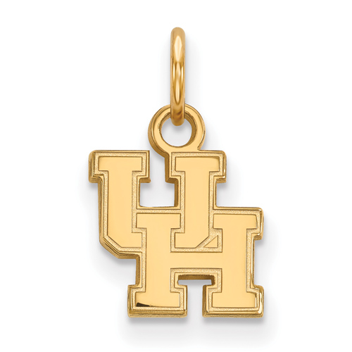 10kt Yellow Gold 3/8in University of Houston UH Pendant