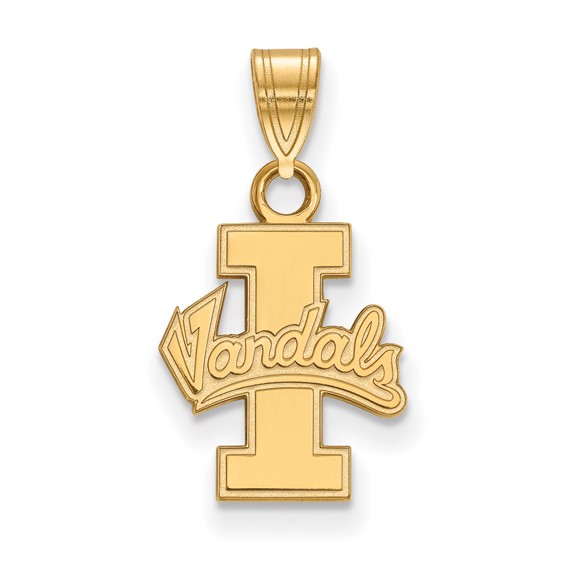 10k Yellow Gold University of Idaho Vandals Logo Pendant 1/2in