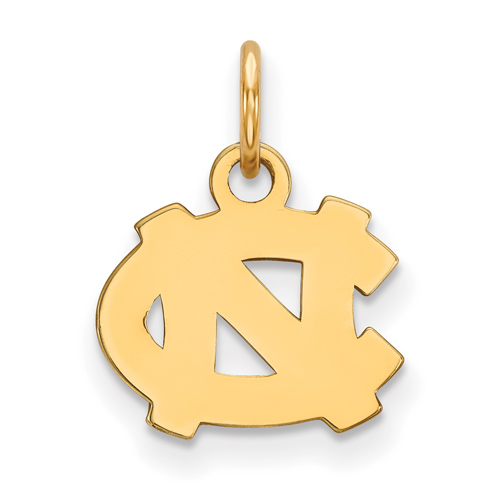 10kt Yellow Gold 3/8in University of North Carolina NC Pendant