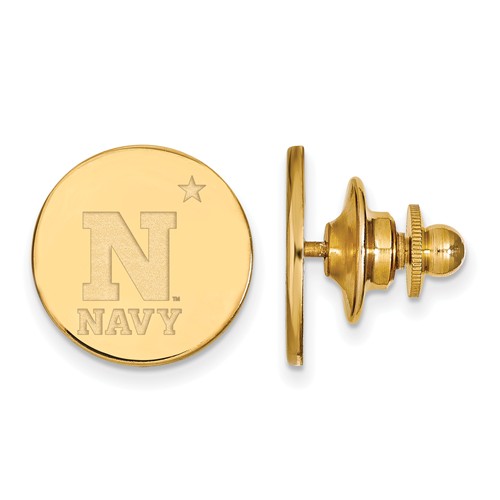 United States Naval Academy NAVY Lapel Pin 14k Yellow Gold 