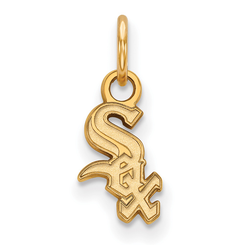 10kt Yellow Gold 3/8in Chicago White Sox Logo Pendant