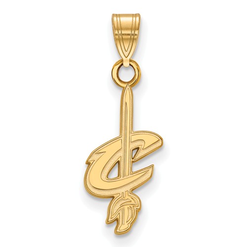 14kt Yellow Gold 1/2in Cleveland Cavaliers Logo Pendant