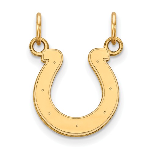 14k Yellow Gold 5/8in Indianapolis Colts Pendant