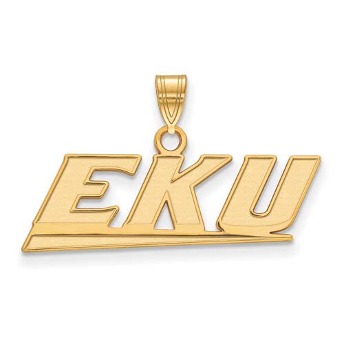 Eastern Kentucky University Colonels Pendant 1/2in 10k Yellow Gold