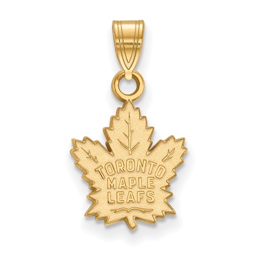 10k Yellow Gold Toronto Maple Leafs Pendant 1/2in