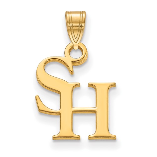 Sam Houston University Logo Pendant 1/2in 14k Yellow Gold