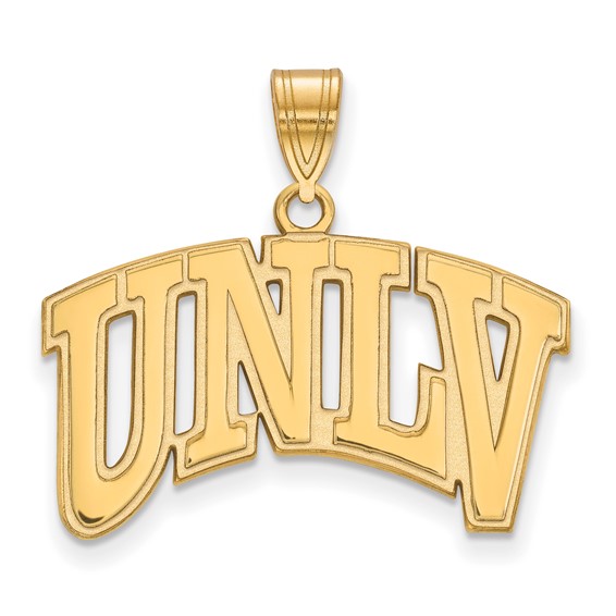 14k Yellow Gold University of Nevada Las Vegas UNLV Pendant 1/2in