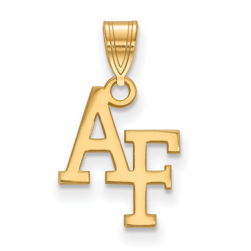United States Air Force Academy Charm 1/2in 14k Yellow Gold