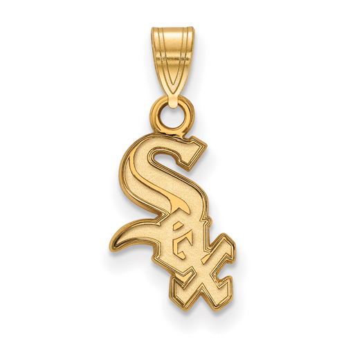 10kt Yellow Gold 1/2in Chicago White Sox Pendant