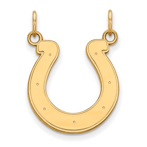 10k Yellow Gold 3/4in Indianapolis Colts Pendant