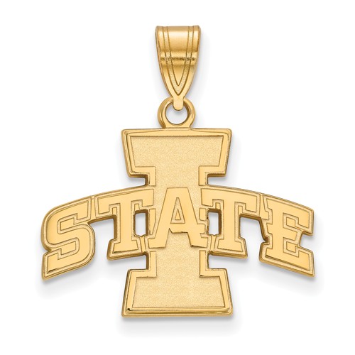 Iowa State University Pendant 5/8in 10k Yellow Gold