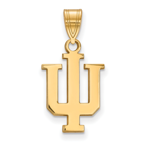 14kt Yellow Gold 5/8in Indiana University Logo Pendant