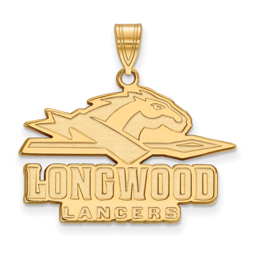 10k Yellow Gold 3/4in Longwood Lancers Pendant