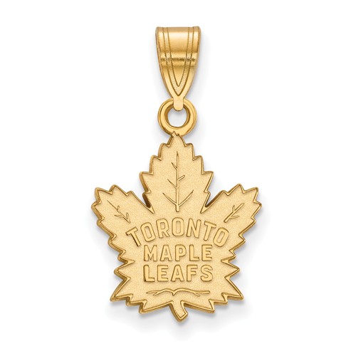 14k Yellow Gold Small Toronto Maple Leafs Pendant
