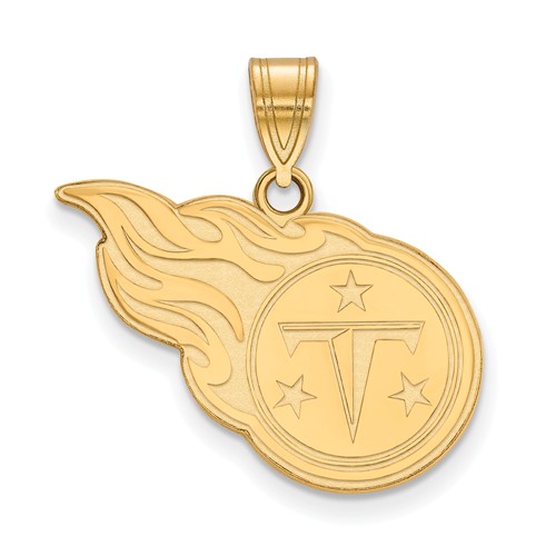 10k Yellow Gold 5/8in Tennessee Titans Pendant