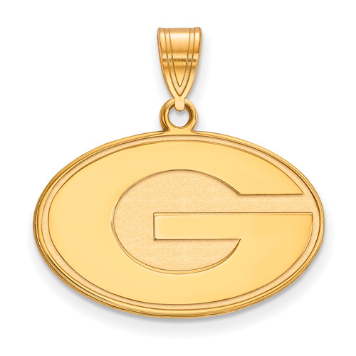 10kt Yellow Gold 5/8in University of Georgia G Pendant