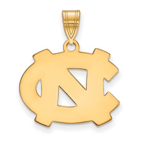 10kt Yellow Gold 5/8in University of North Carolina NC Pendant
