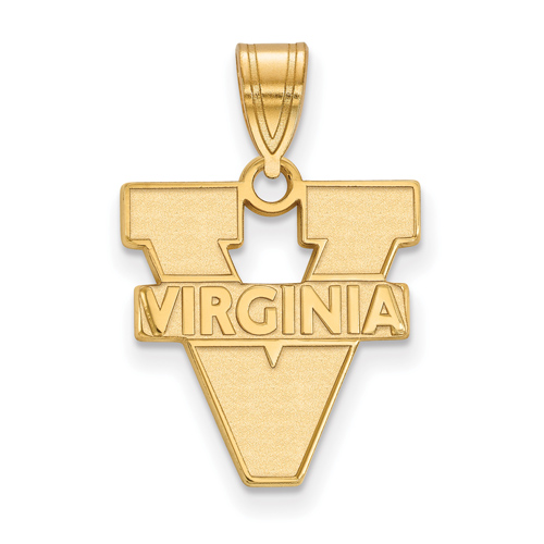 10kt Yellow Gold 5/8in University of Virginia Logo Pendant