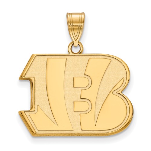 10k Yellow Gold 7/8in Cincinnati Bengals Pendant 1Y004BEN