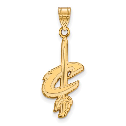 14kt Yellow Gold 5/8in Cleveland Cavaliers Pendant