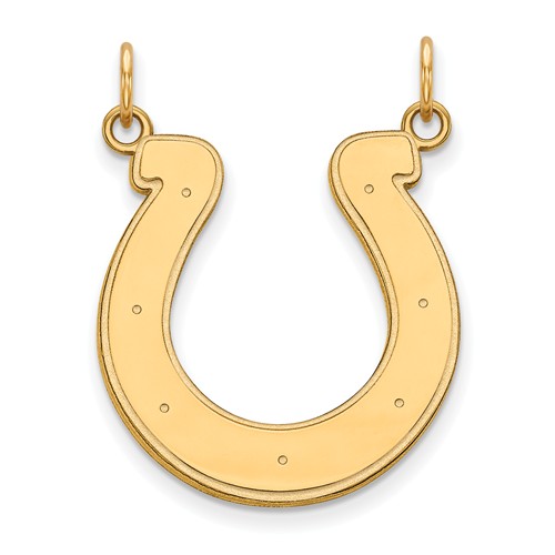10k Yellow Gold 7/8in Indianapolis Colts Pendant