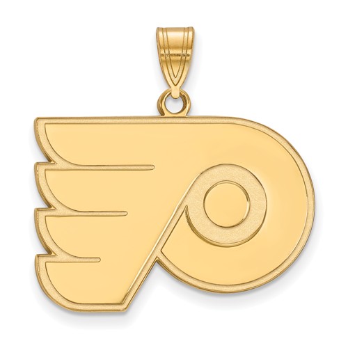 10k Yellow Gold 3/4in Philadelphia Flyers Pendant