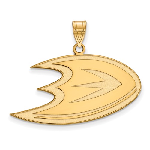 14k Yellow Gold 3/4in Anaheim Ducks Pendant