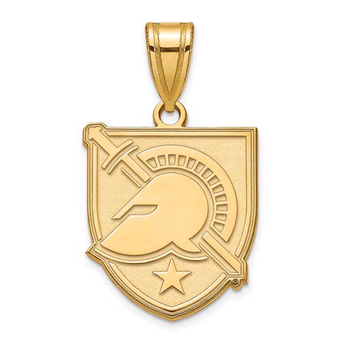 United States Military Academy Logo Pendant 3/4in 14k Yellow Gold