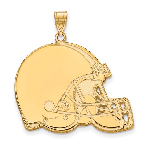 14k Yellow Gold 1in Cleveland Browns Pendant