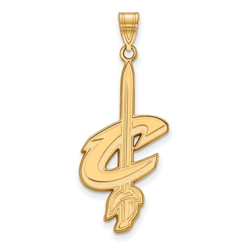 10kt Yellow Gold 1in Cleveland Cavaliers Logo Pendant