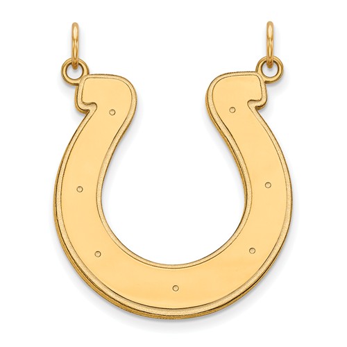 10k Yellow Gold 1in Indianapolis Colts Pendant