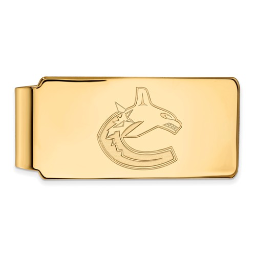 10k Yellow Gold Vancouver Canucks Money Clip
