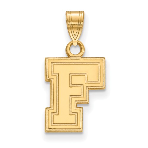 10k Yellow Gold Fordham University F Charm 1/2in