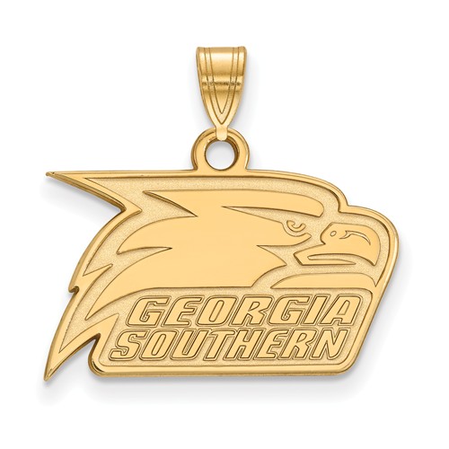 10k Yellow Gold Georgia Southern University Athletic Charm 1/2in