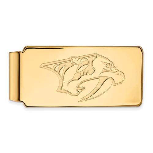 10k Yellow Gold Nashville Predators Money Clip